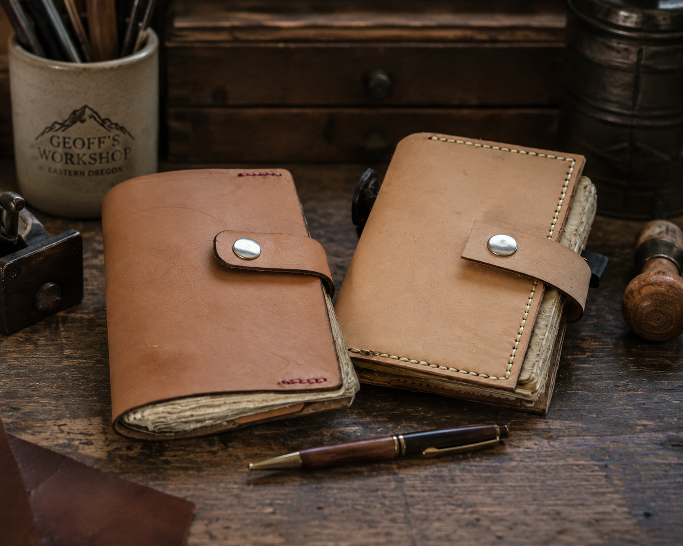 Small hand made leather Journal