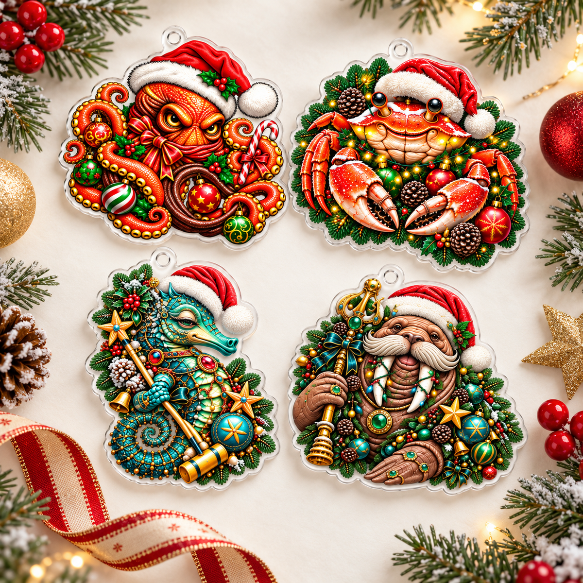 Choose George, Whipley, Crabby, Chippy, or collect the whole Christmas Critter crew.