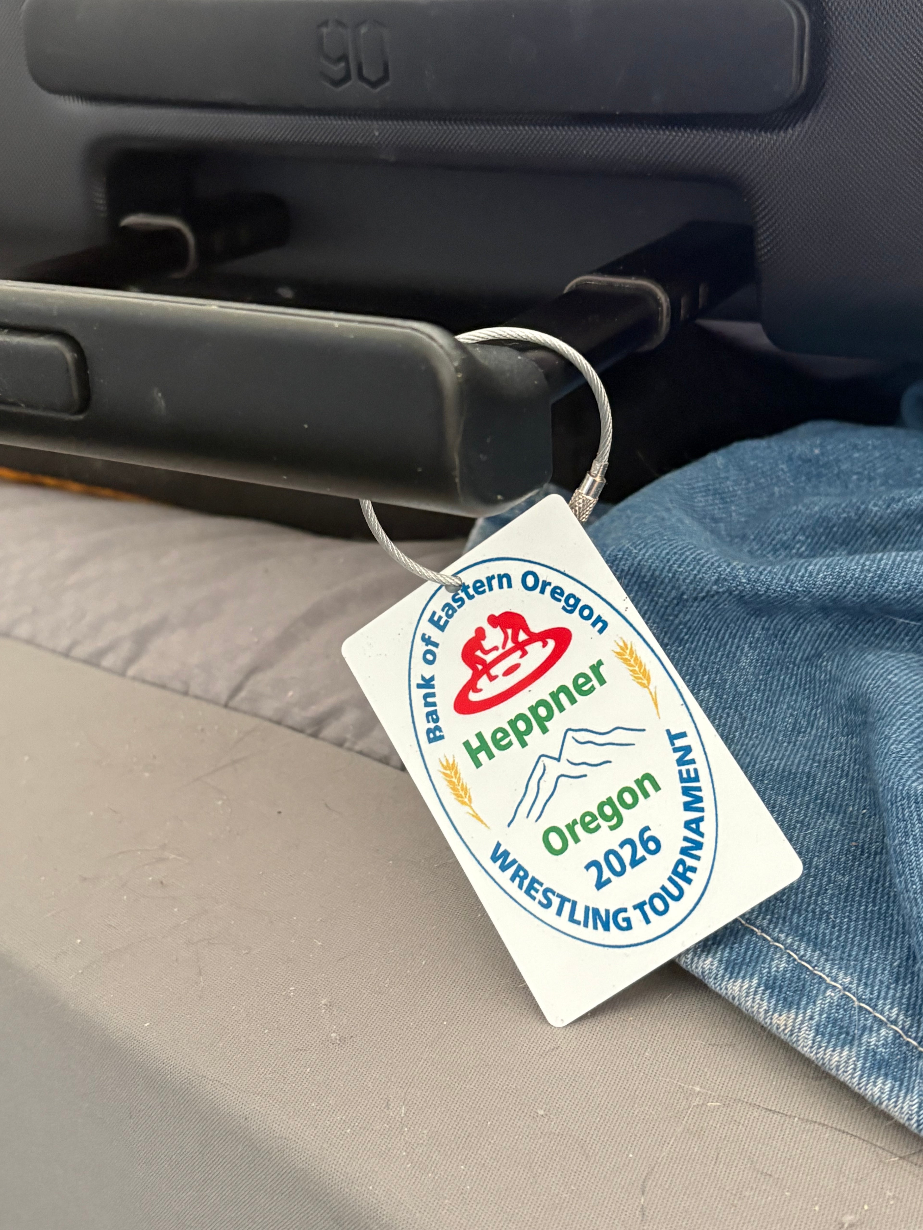2026 Bank of Eastern Oregon Wrestling Tournament Bag Tags