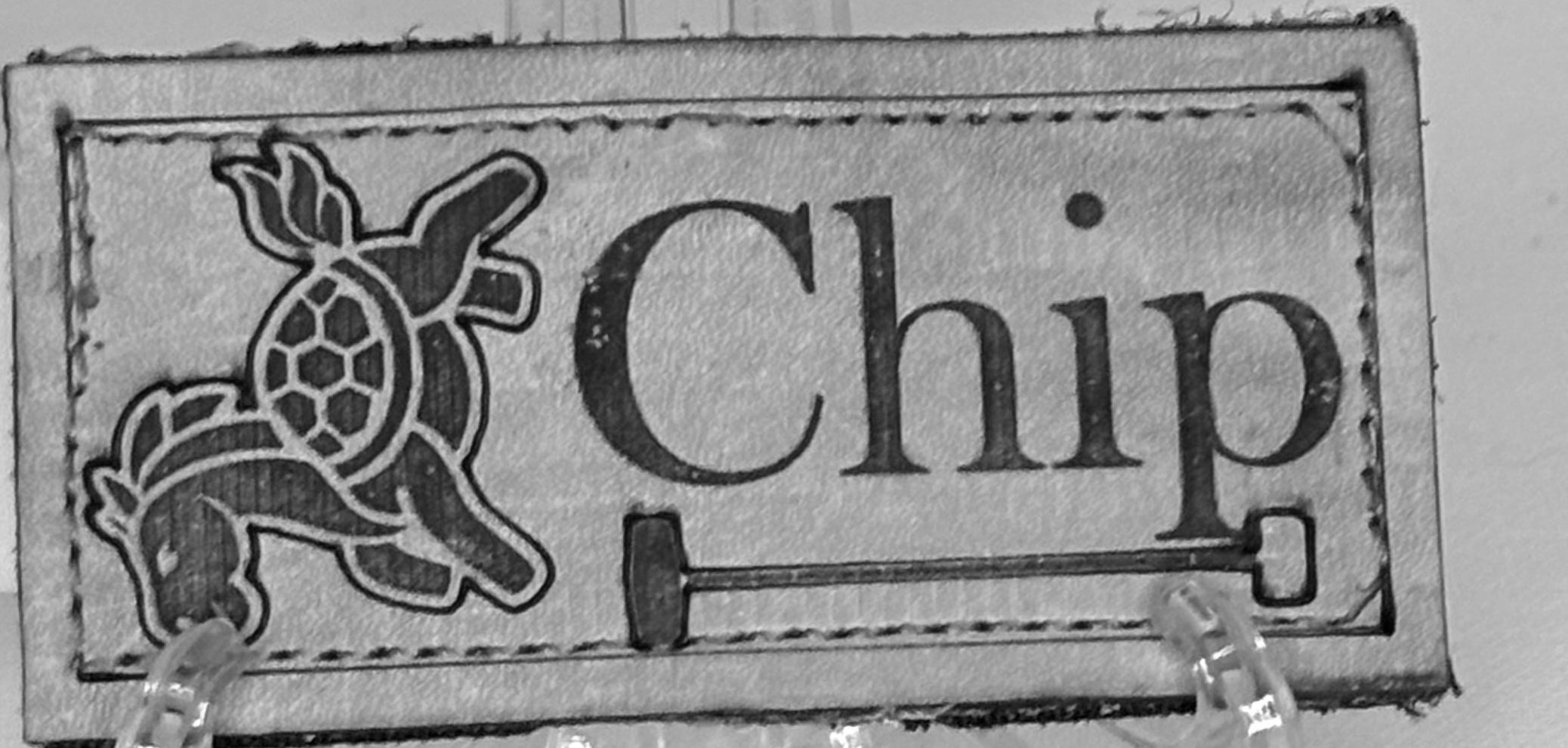 Custom Leather Halter Badge – Engraved